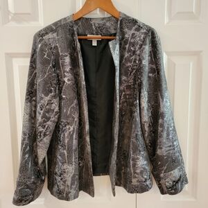 Dressbarn Women’s Open Front Cropped Jacket Size 14/16‎